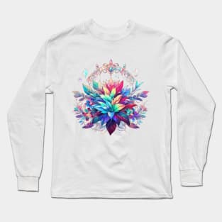 Another Flower World #4, Rainbow Cryst Long Sleeve T-Shirt